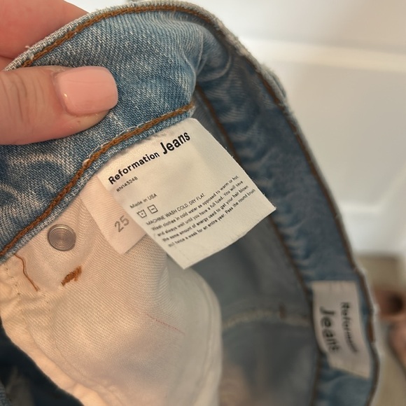 Reformation Jeans Western Style Sonoma Wash Jeans - Picture 4 of 5